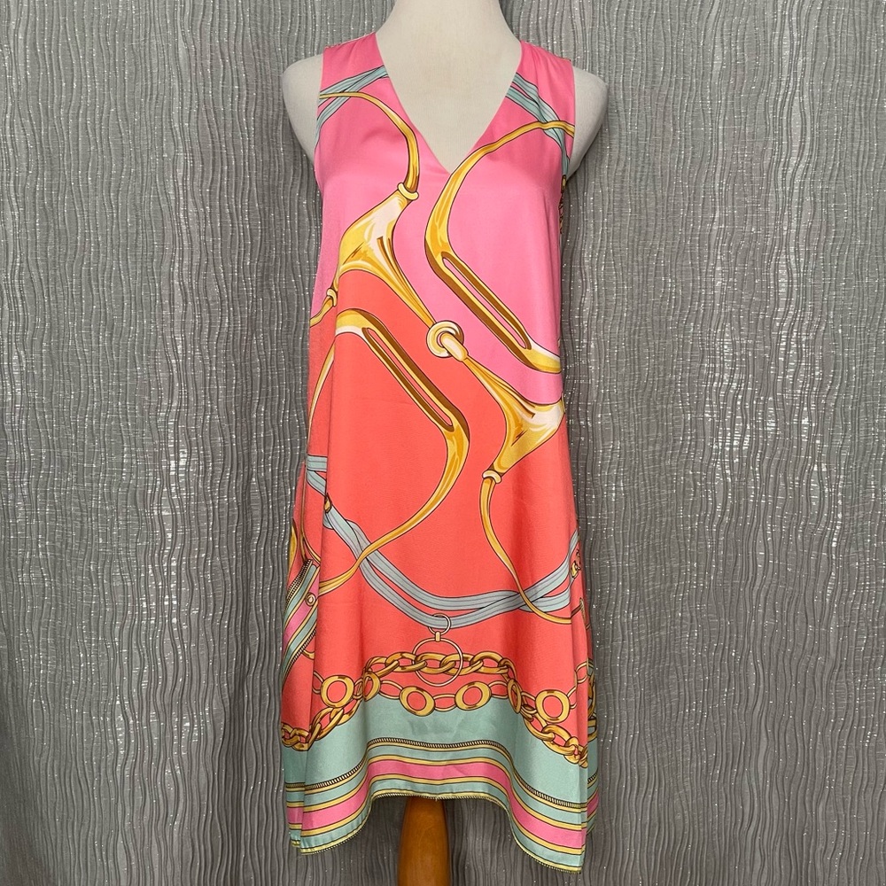 Julie Brown V neck pocket dress. NWOT